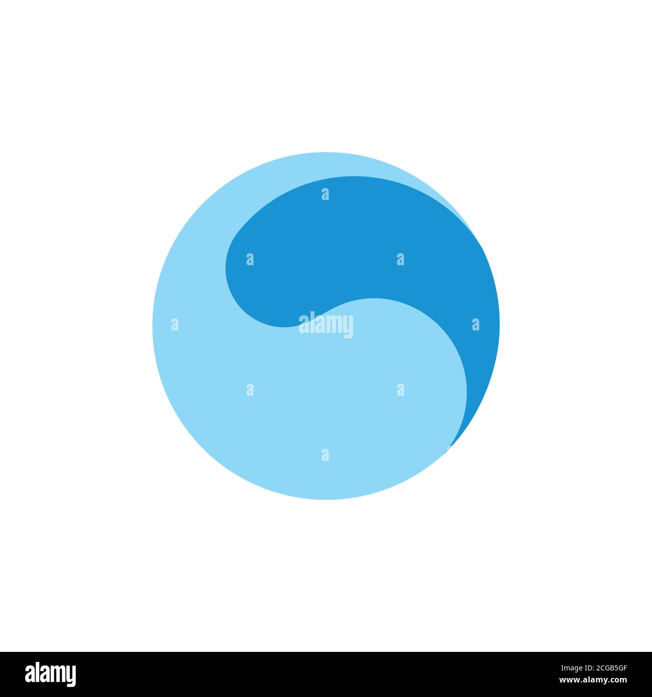 Bewegung Kreis Wasser Global Design Logo Vektor Stock Vektor