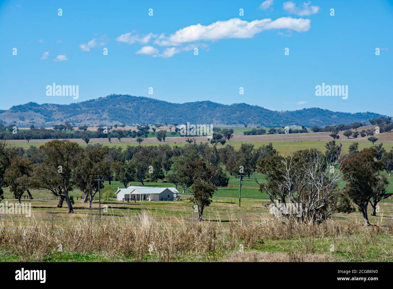 Homestead auf einer Rinderfarm. New England Ranges Australien. Stockfoto