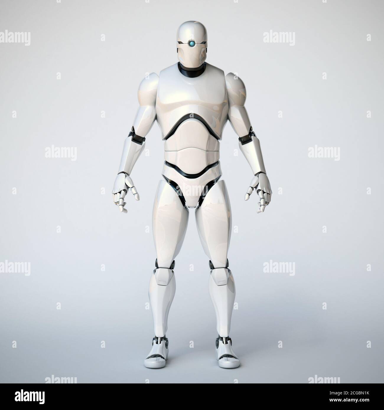 3D-Rendering von Robotern Stockfoto