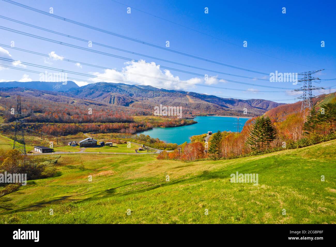 Naturpfade am Mt. Naeba, Echigo Yuzawa, Präfektur Niigata, Japan. Stockfoto