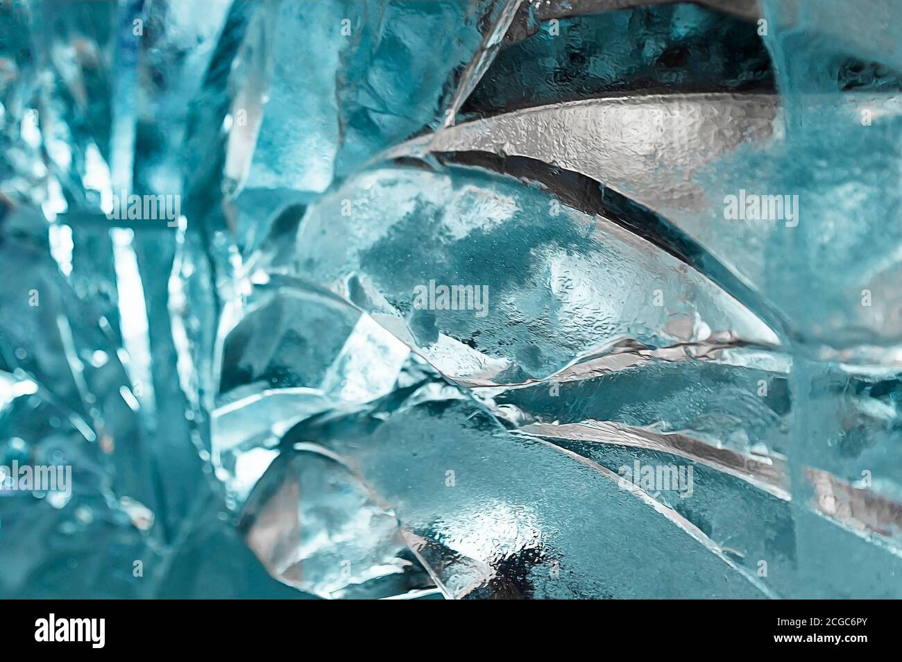 Cool texturierter Hintergrund aus Eis Stockfoto