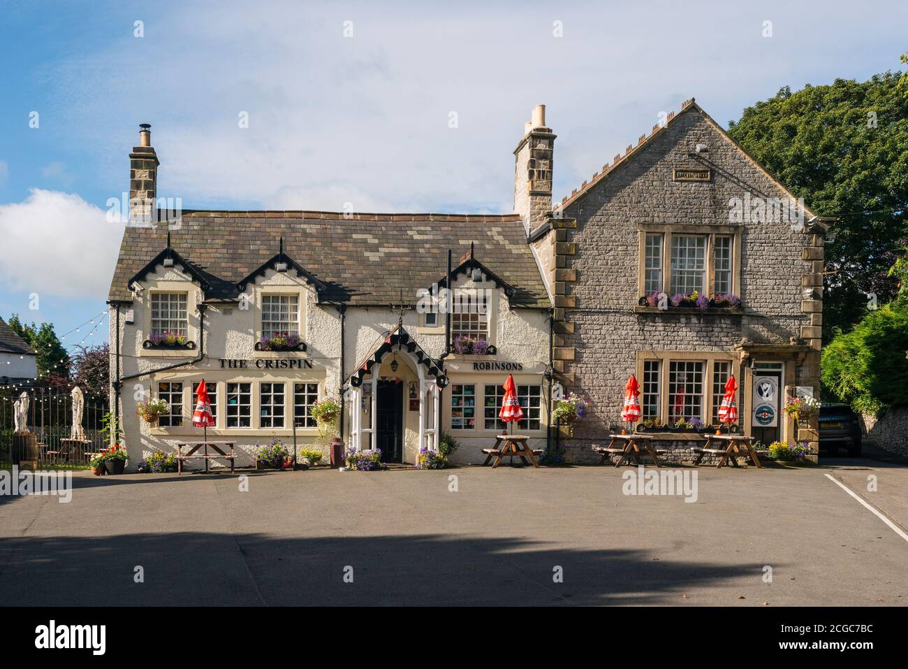 Das Crispin Inn, Great Longstone, Derbyshire Stockfoto