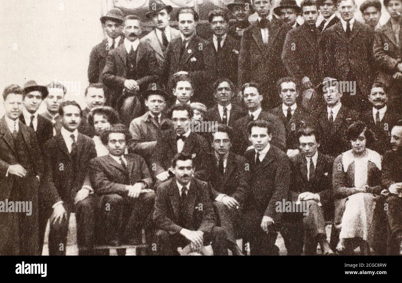 Redaktion der Zeitung „L'Ordine Nuovo“. Foto von 1921 Stockfoto