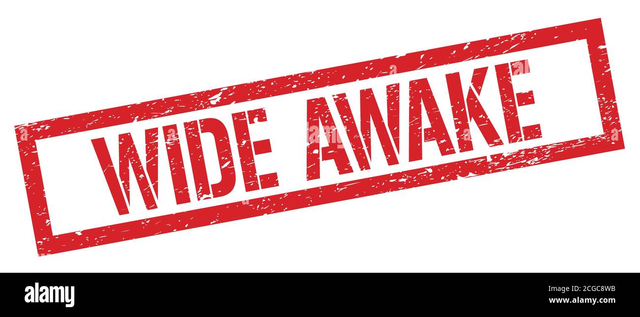 HELLWACH rot grungy Rechteck Stempel Zeichen. Stockfoto