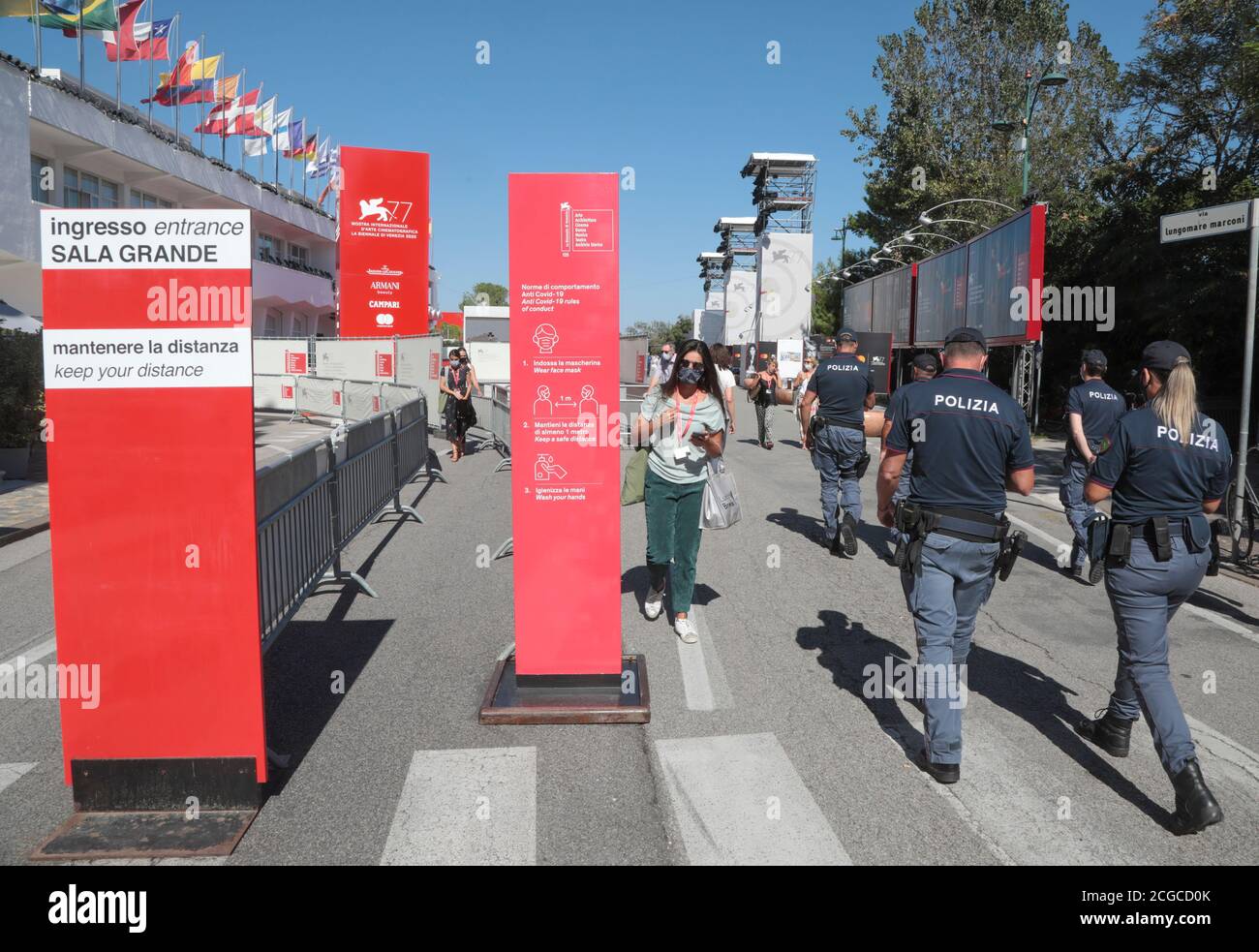 MOSTRA VENICE FILM FESTIVAL ERÖFFNET TROTZ CORONAVIRUS Stockfoto