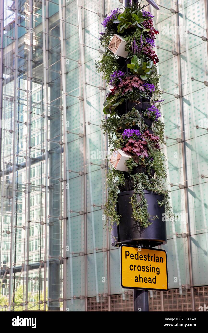 Living Pillar, Urban Greening Stockfoto