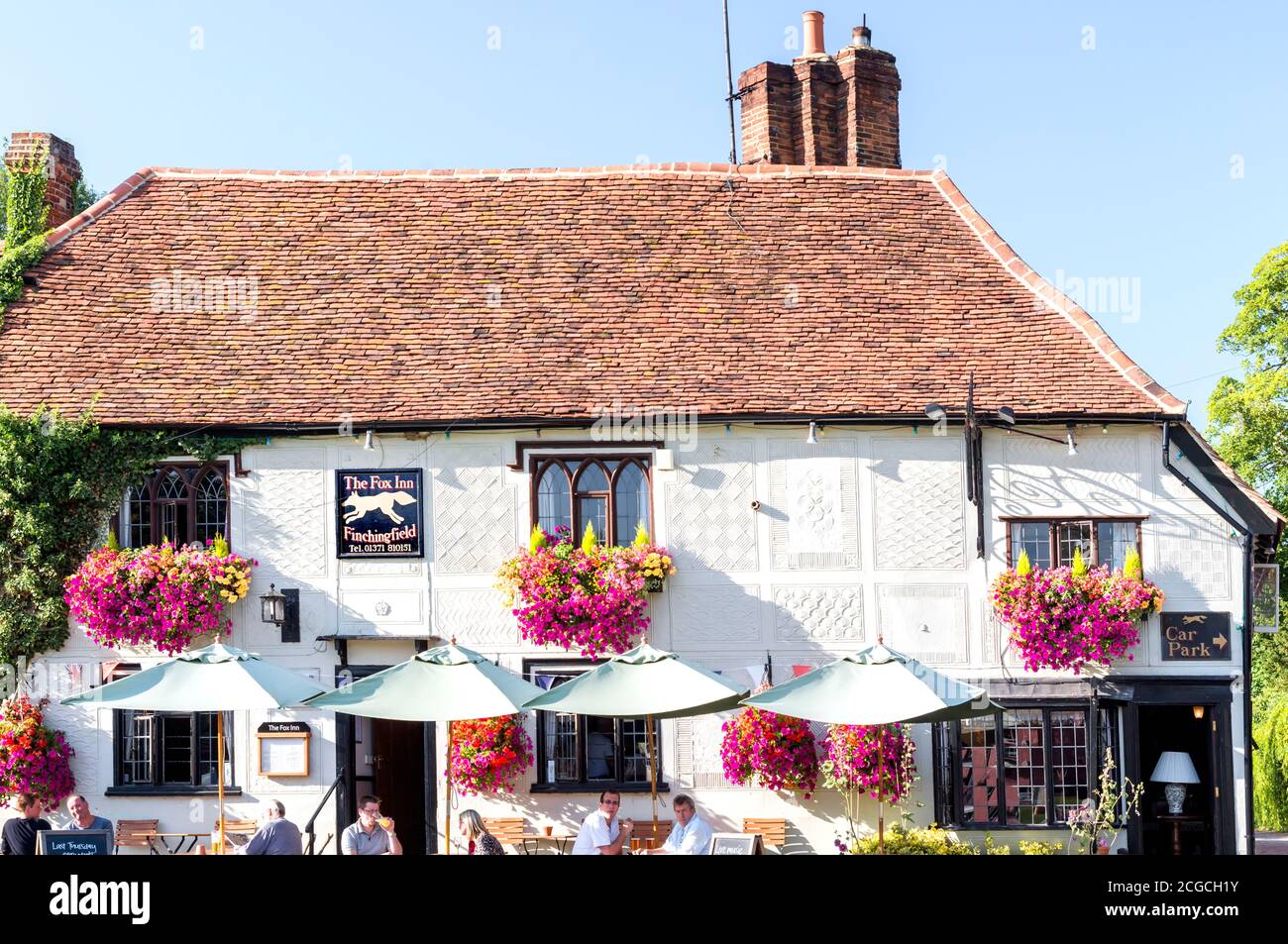 HE Fox Inn in Finchingfield, Essex Stockfoto