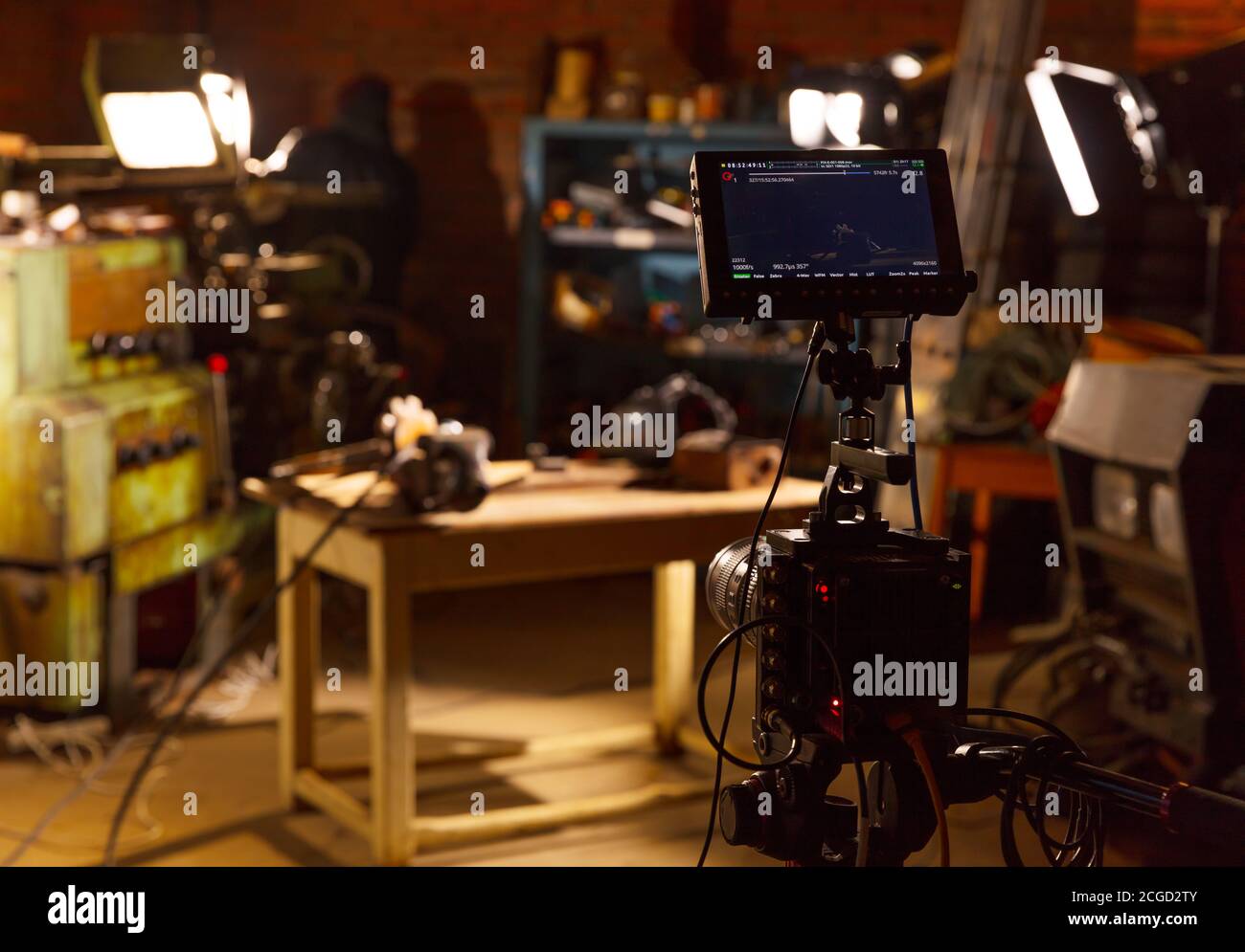 Hinter der Szene Foto von Videoproduktion, Video-Produktion und Filmproduktion Stockfoto