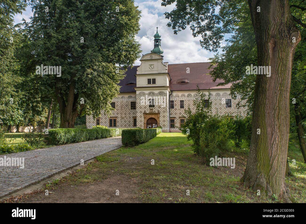 Palast in Doudleby nad Orlicí, Region Hradec Králové, Podorlicko, Böhmen, Tschechische Republik Stockfoto