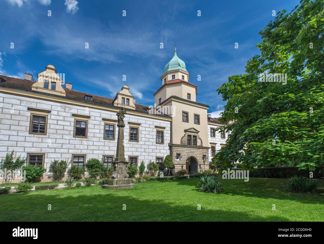 Palast in Castolovice, Region Hradec Králové, Podorlicko, Böhmen, Tschechische Republik Stockfoto