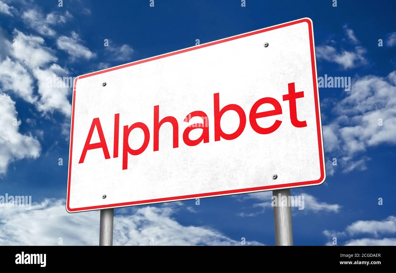 ALPHABET-Logo Stockfoto