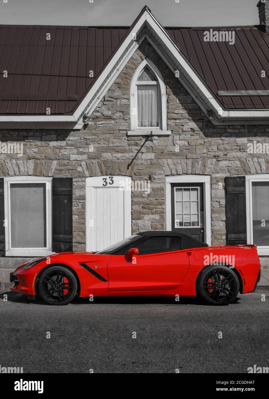 Rotes Auto Stockfoto