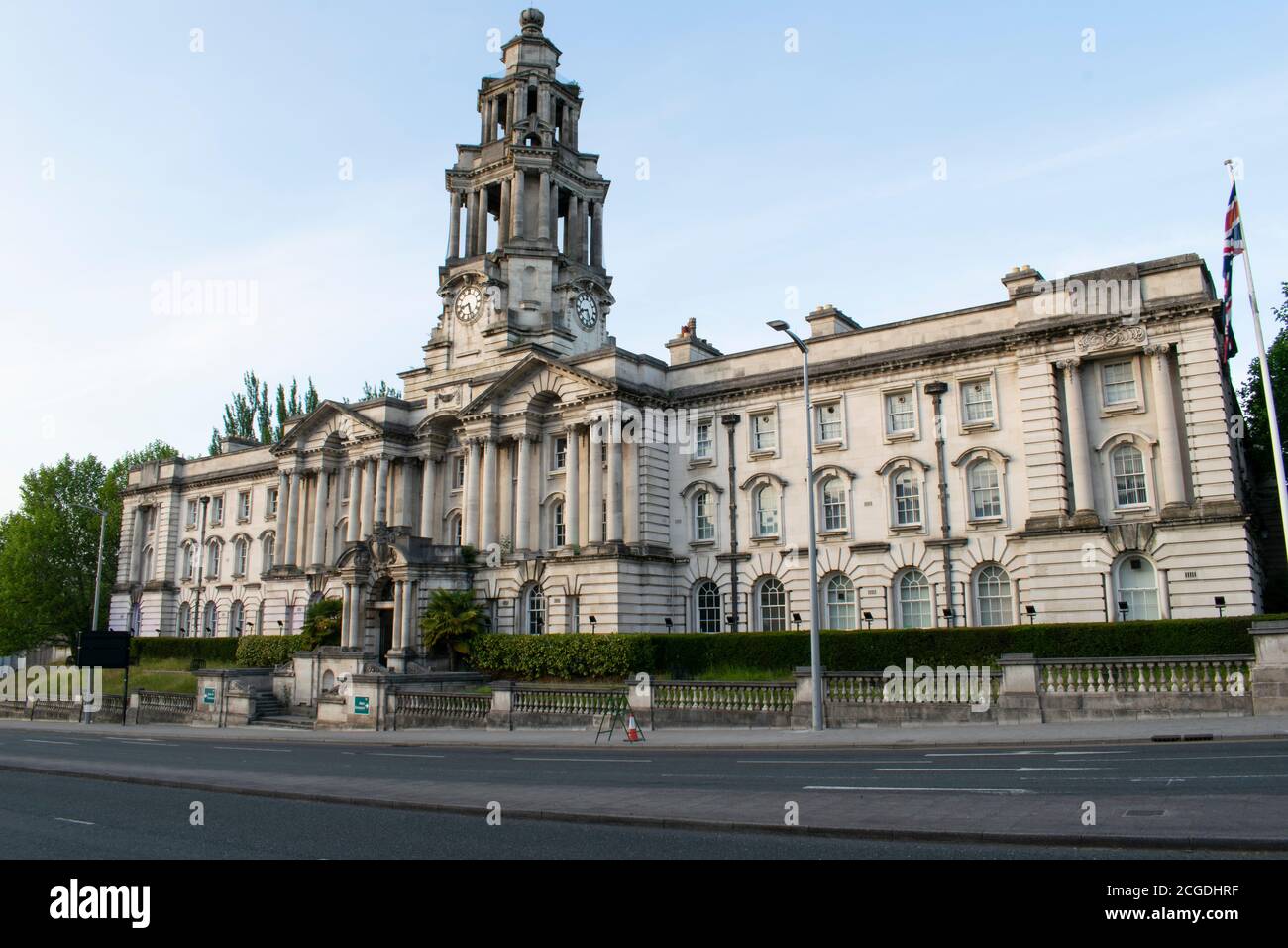 Stockport Town Hall, Greater Manchester, Großbritannien. Barocke Hochzeitstorte. Stockfoto