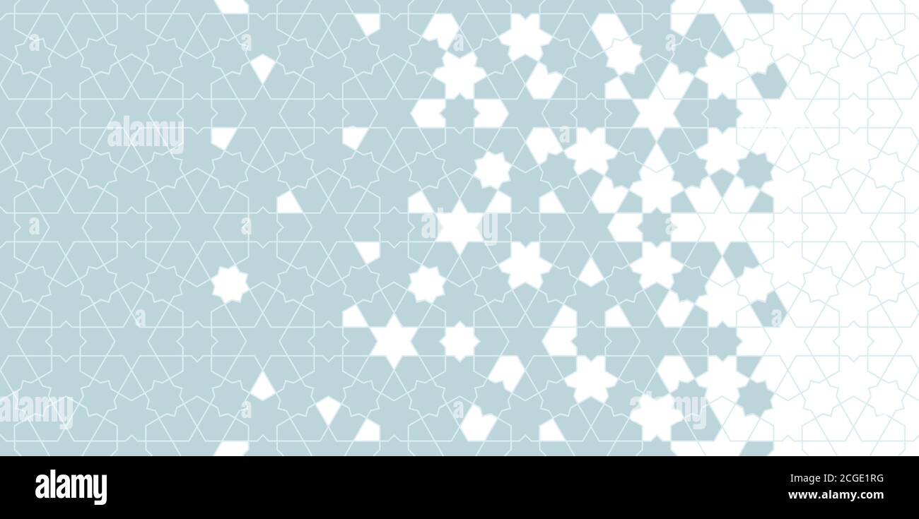 Halbton Mosaik Hintergrund. Arabeske Vektor nahtloses Muster. Geometrische Halbtonstruktur mit Auflösung der Farbplättchen Stock Vektor