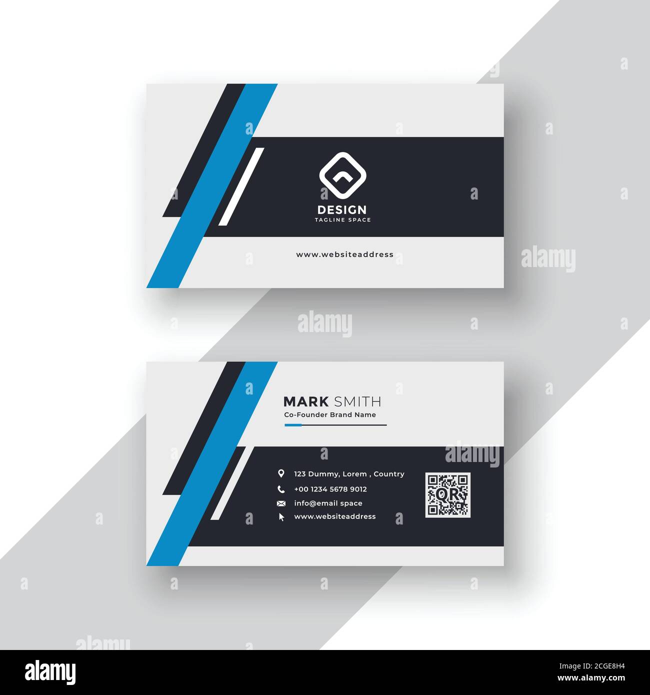 Moderne Professional Business Card template Design Stock Intended For Buisness Card Template