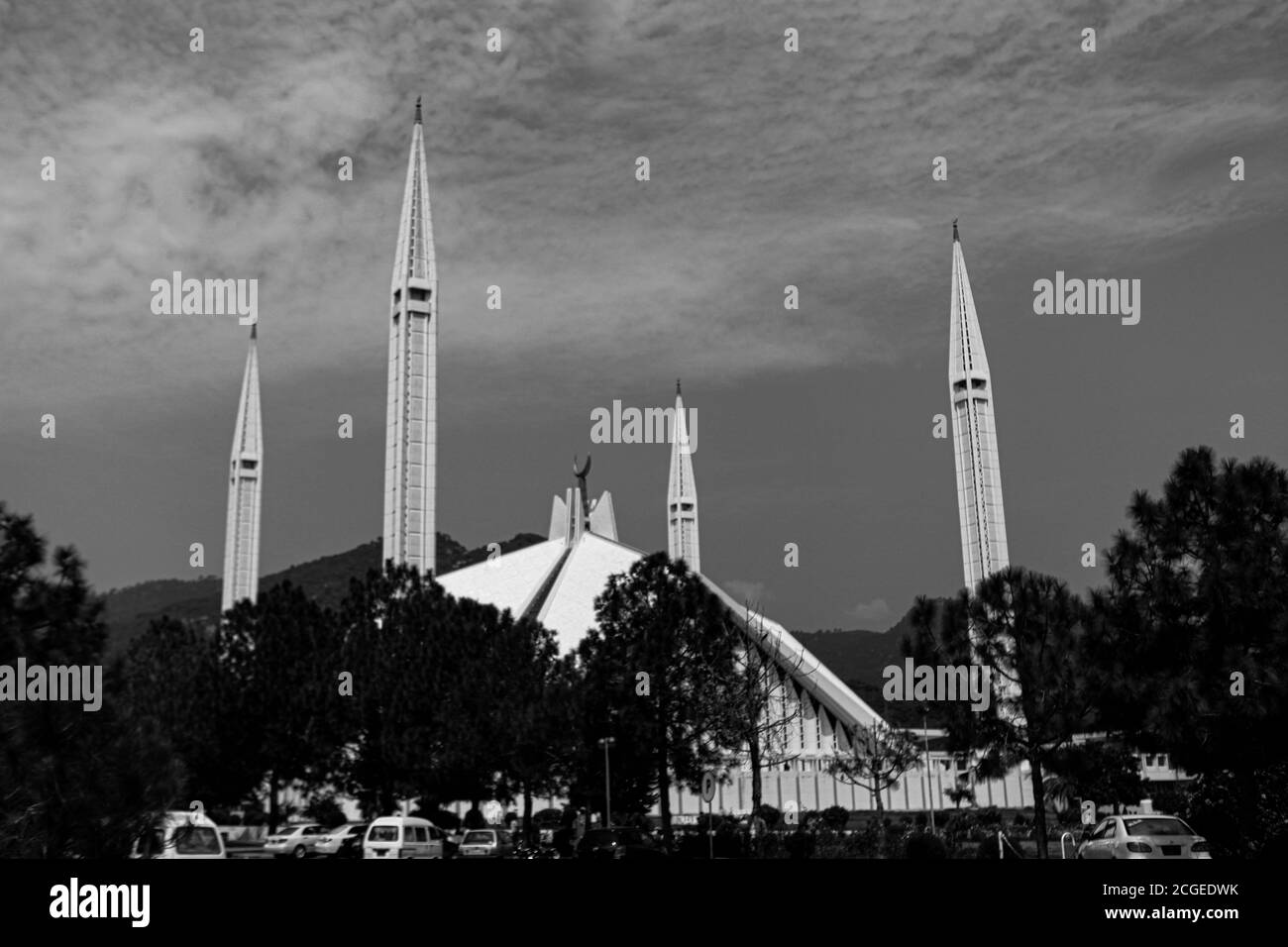 Faisal Masjid Islamabad Stockfoto