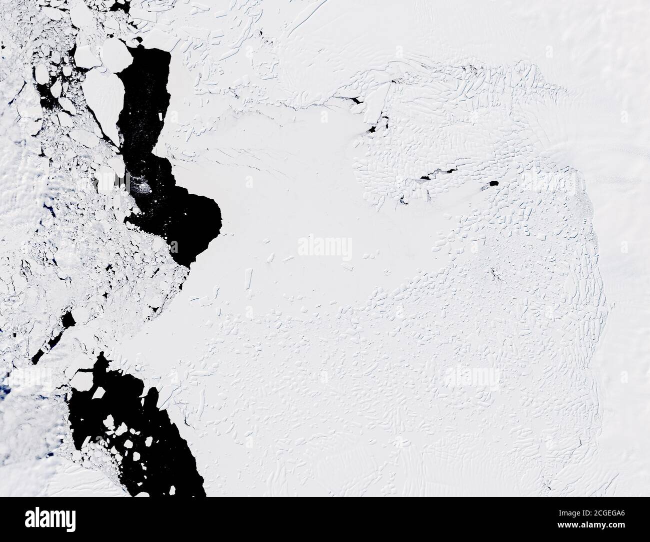 Thwaites Gletscher in der Antarktis Stockfoto