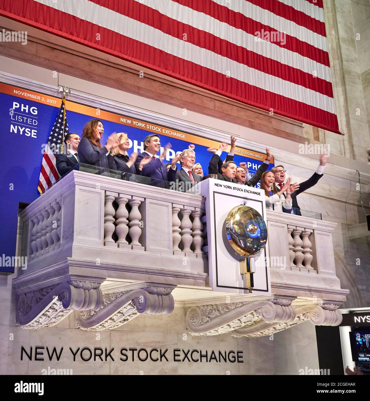 Der Boden der New York Stock Exchange, New York, USA – NYSE. Fotografiert von John Muggenborg. http://www.johnmuggenborg.com Stockfoto