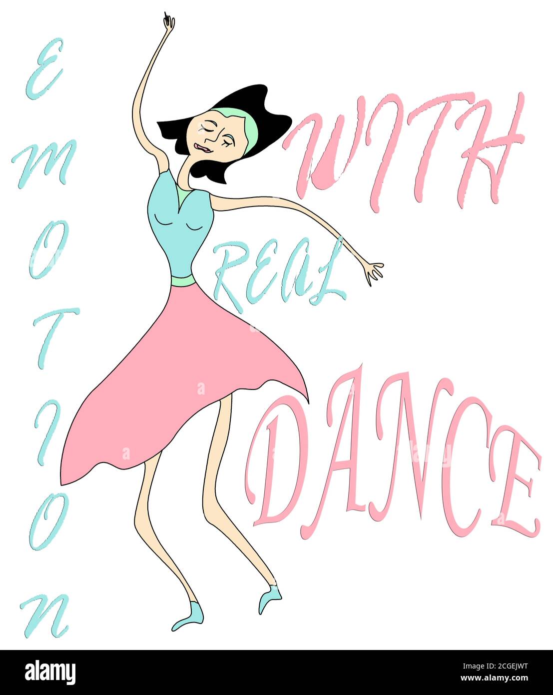 Dancing pose Ausgeschnittene Stockfotos und -bilder - Alamy