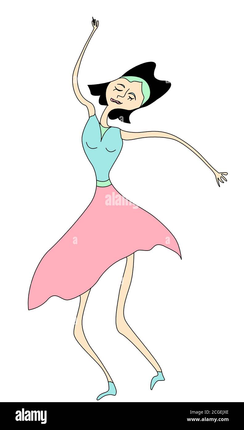 Dancing pose Ausgeschnittene Stockfotos und -bilder - Alamy