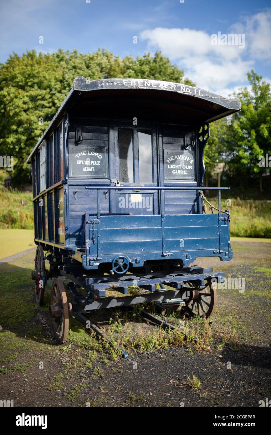 Viktorianischer oder edwardianischer Wagen, Black Country Living Museum, Dudley, Großbritannien Stockfoto