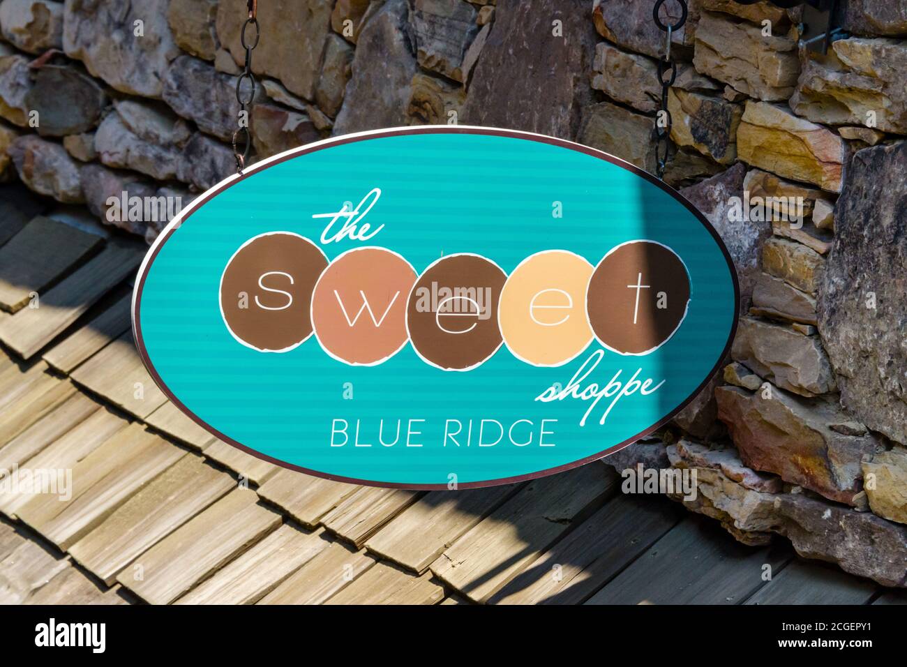 Northern Georgia, Blue Ridge, The Sweet Shoppe Stockfoto
