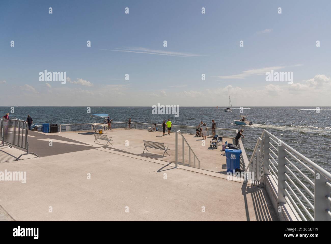 St. Petersburgs neues Pier-Viertel. St. Petersburg, Florida, USA Stockfoto