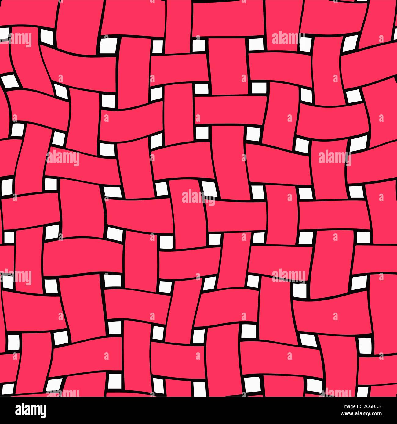 Weave nahtlose Vektor Muster Illustration Stock Vektor