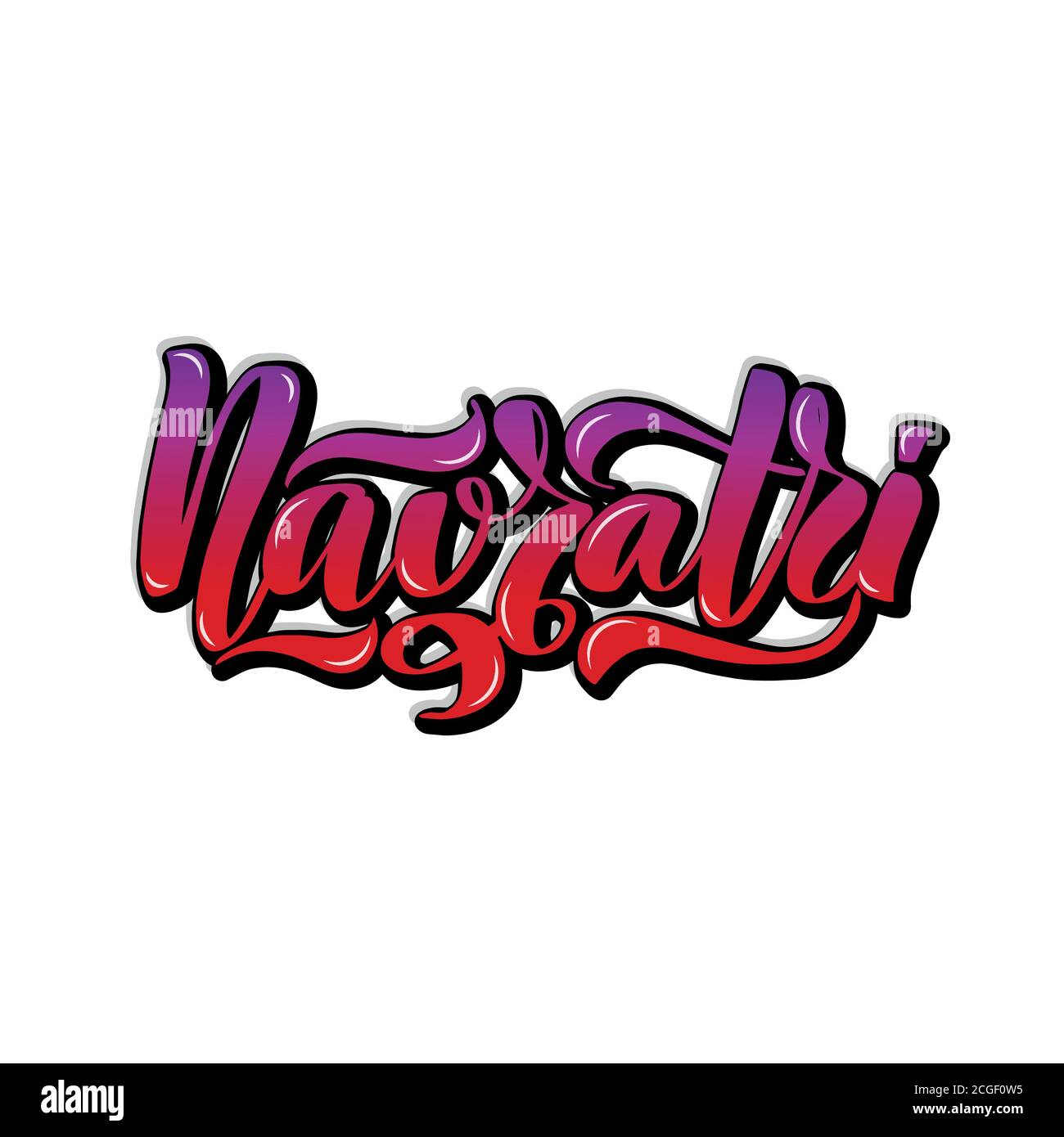 Illustration Der Happy Navratri Feier. Urlaubsvorlage. Vorlage Stock Vektor