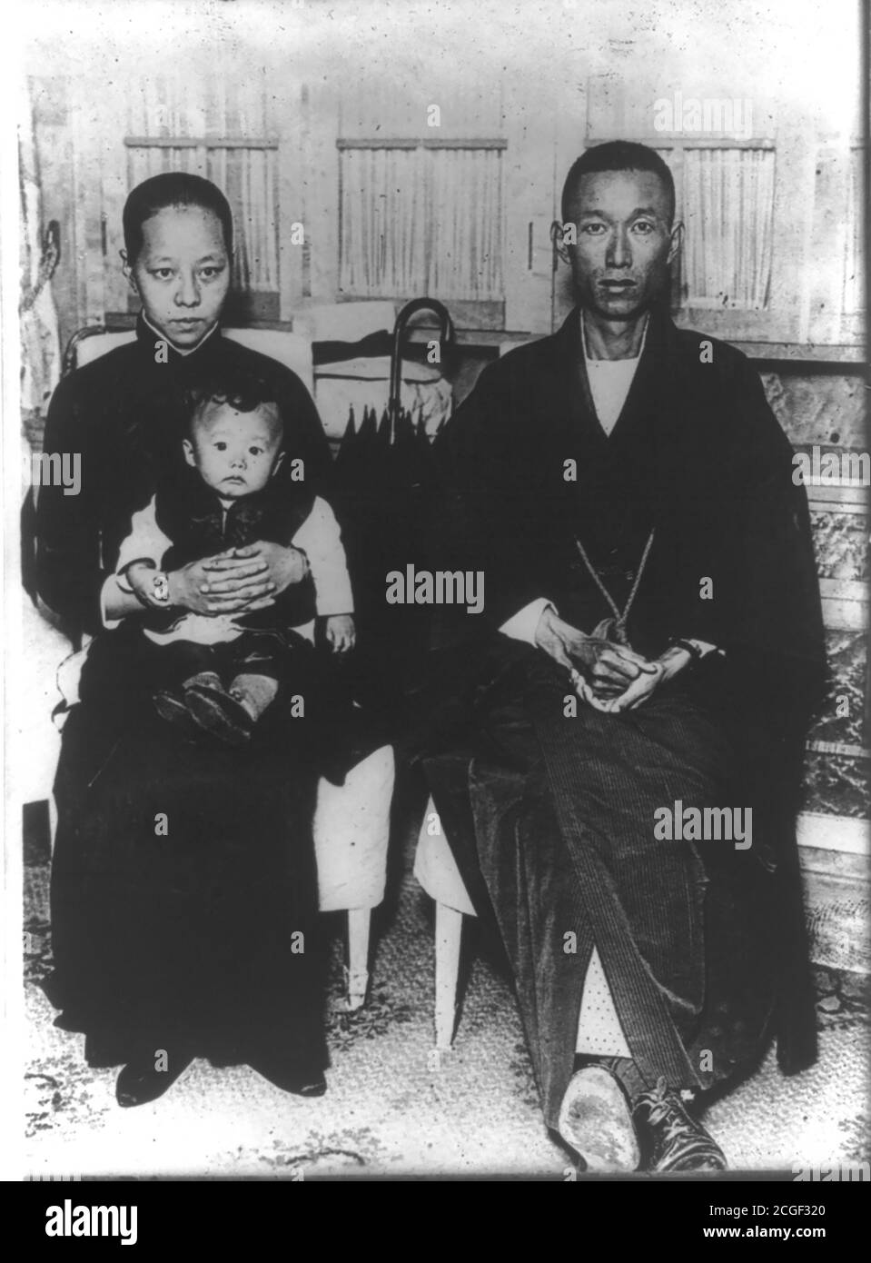 Porträt des chinesischen Revolutionsführers Cai E (1882 – 1916). Privatsammlung. Aufgenommen in Japan mit seiner Familie. Stockfoto