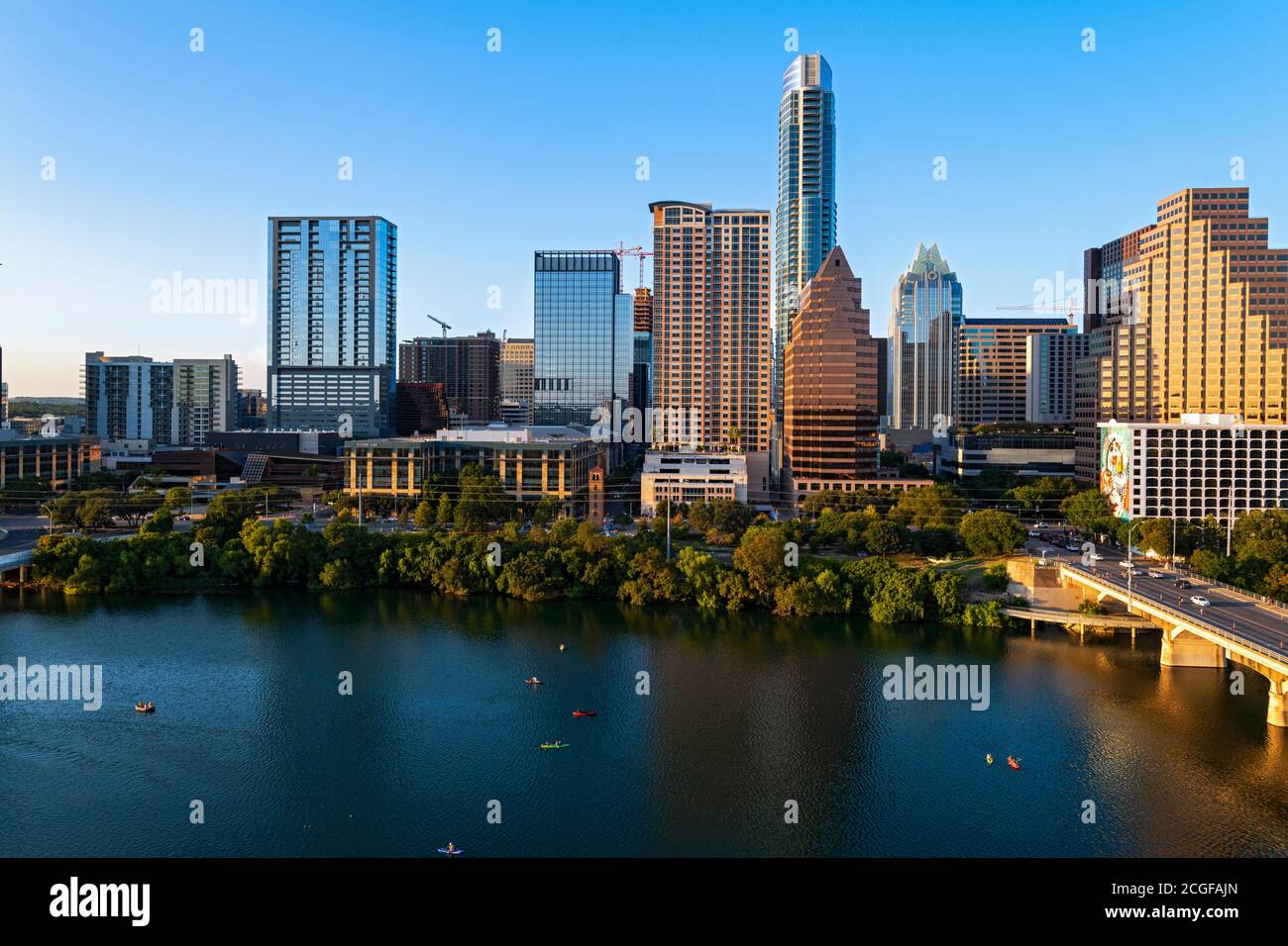 Skyline von Austin, Texas Stockfoto