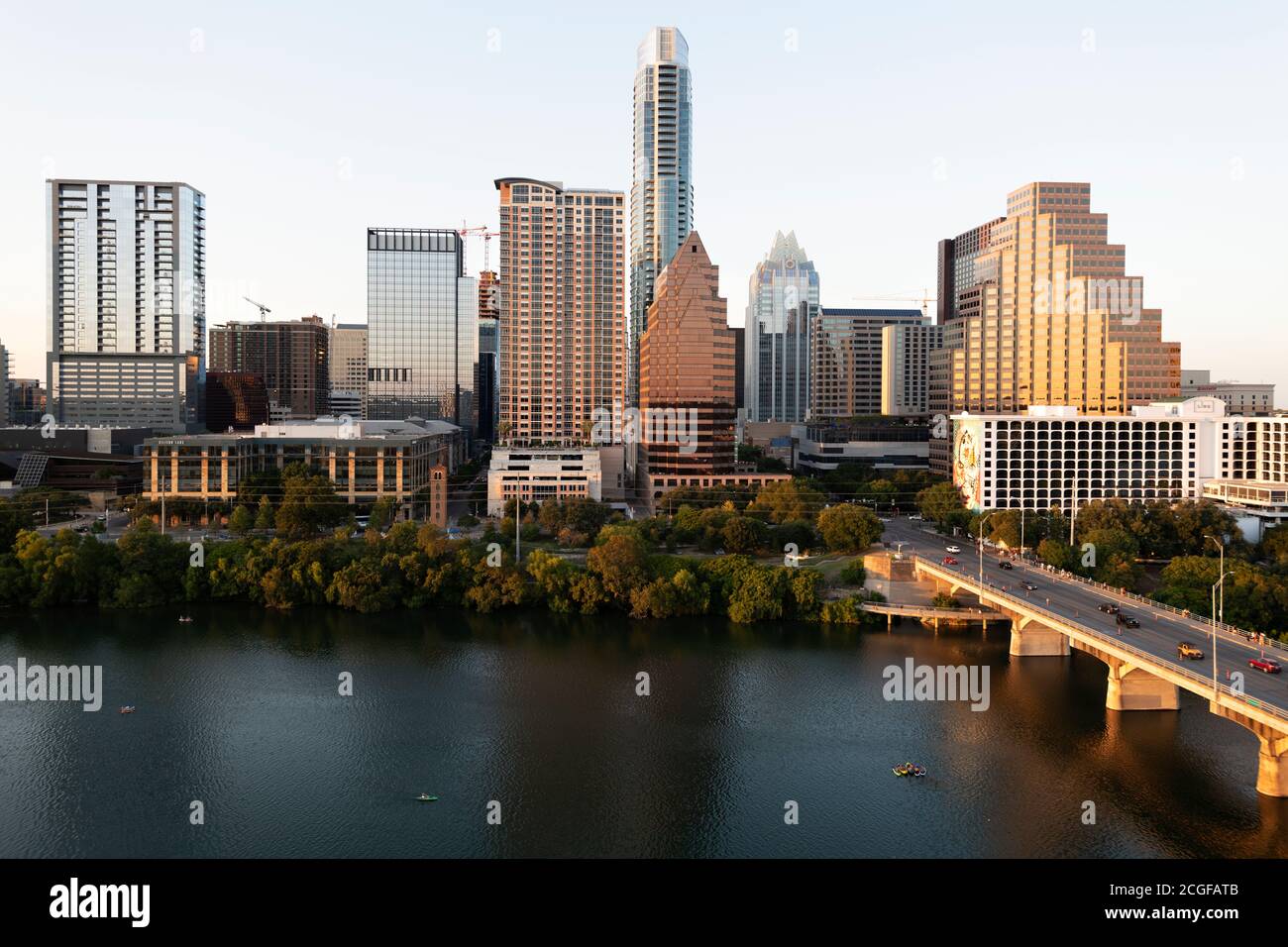 Skyline von Austin, Texas Stockfoto