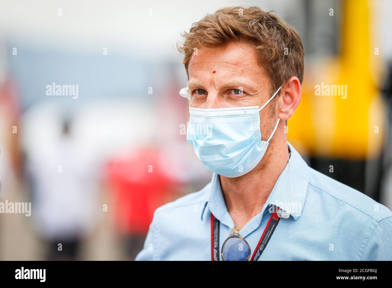 BUTTON Jenson, ehemaliger F1-Fahrer und Weltmeister, Portrait während der Formel 1 Pirelli Gran Premio della Toscana Ferrari 1000, 2020 Tuscan Grand Pr Stockfoto