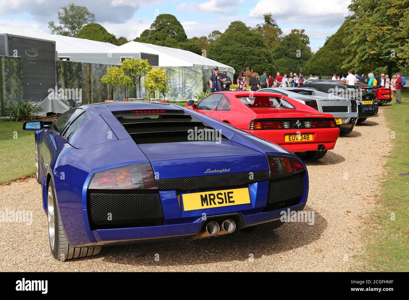 Lamborghini Murciélago (2004), Car Club Displays, Concours of Elegance 2020, Hampton Court Palace, London, Großbritannien, Europa Stockfoto