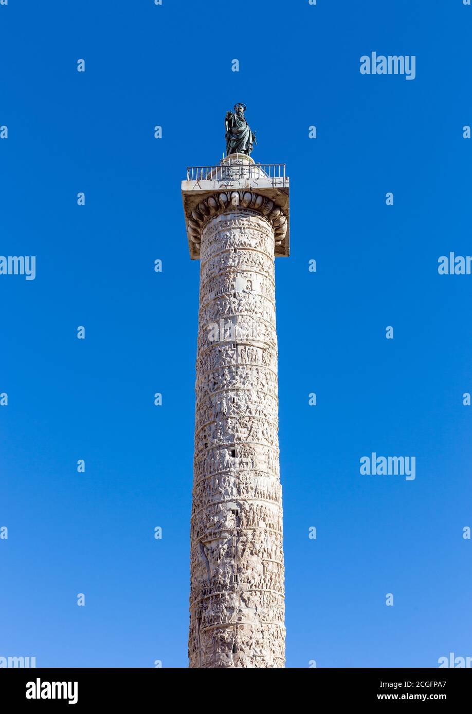 Kolumne des Marcus Aurelius, Rom, Italien. Stockfoto