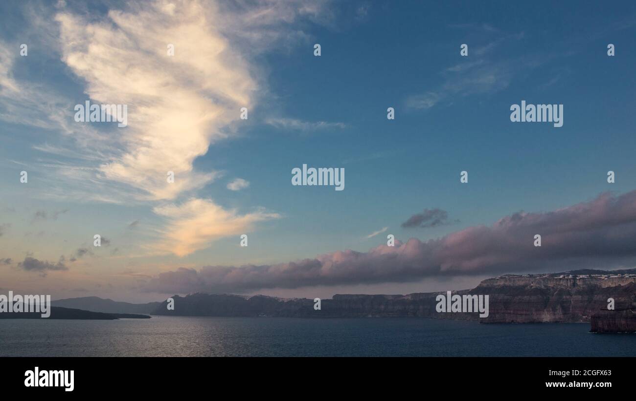 Das Leben auf Santorini Stockfoto