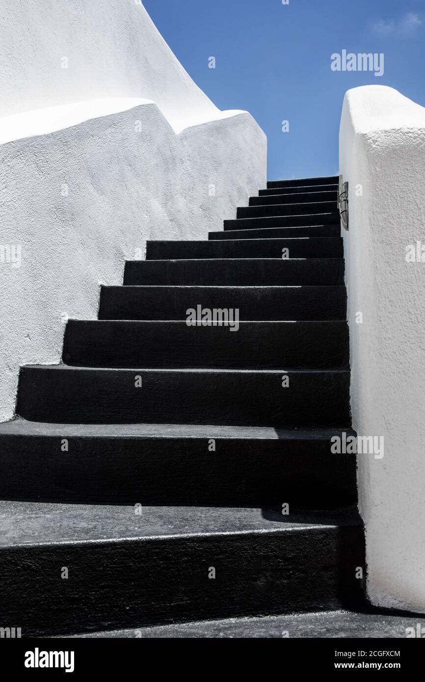 Das Leben auf Santorini Stockfoto