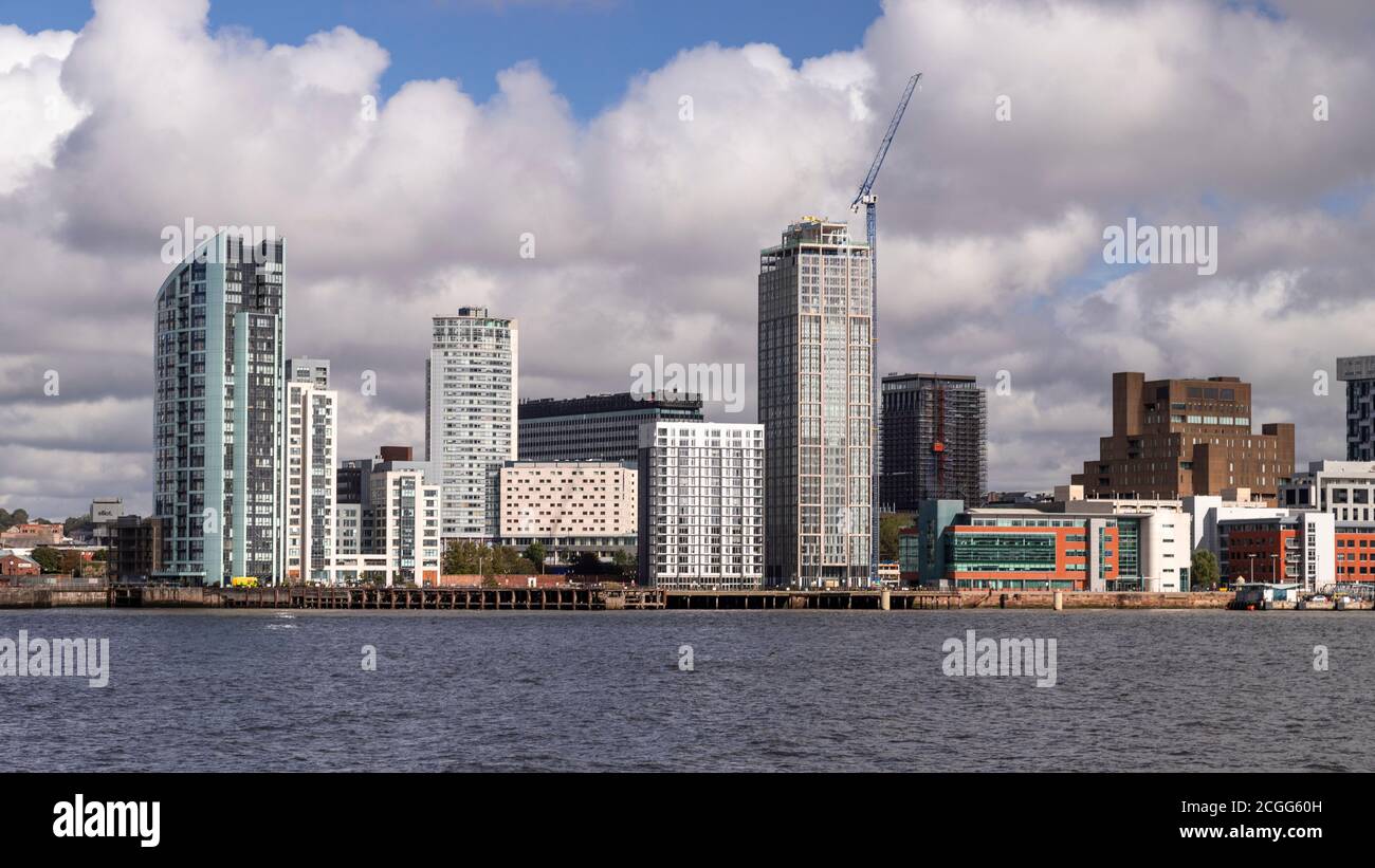 Skyline von Liverpool, Merseyside, England Stockfoto