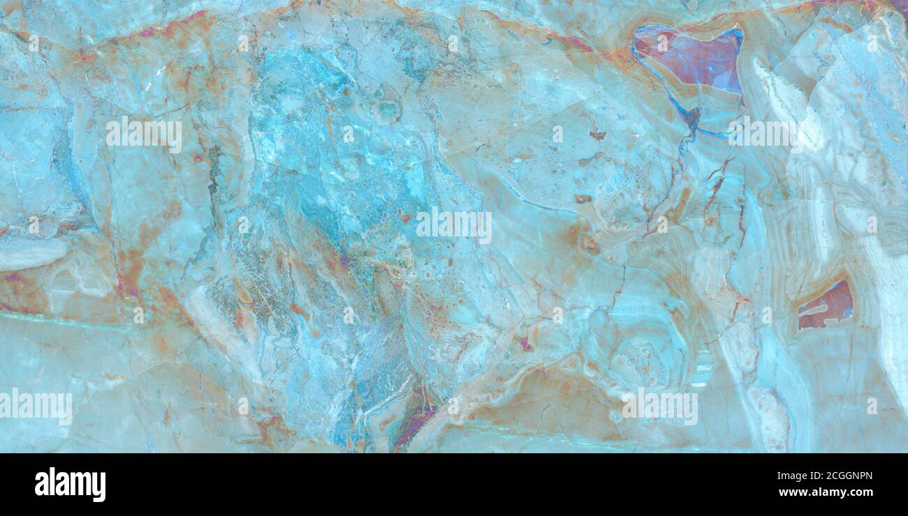 Blauer Marmor Textur Hintergrund, natürliche Granit Textur mit hoher Auflösung, Muster von Luxus Stein Wand für Design-Kunst Arbeit, der Luxus von Marmor Stockfoto