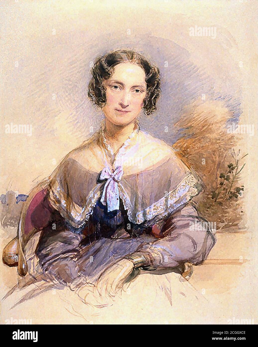 Richmond George - Portrait of a Lady - British School - 19. Jahrhundert Stockfoto