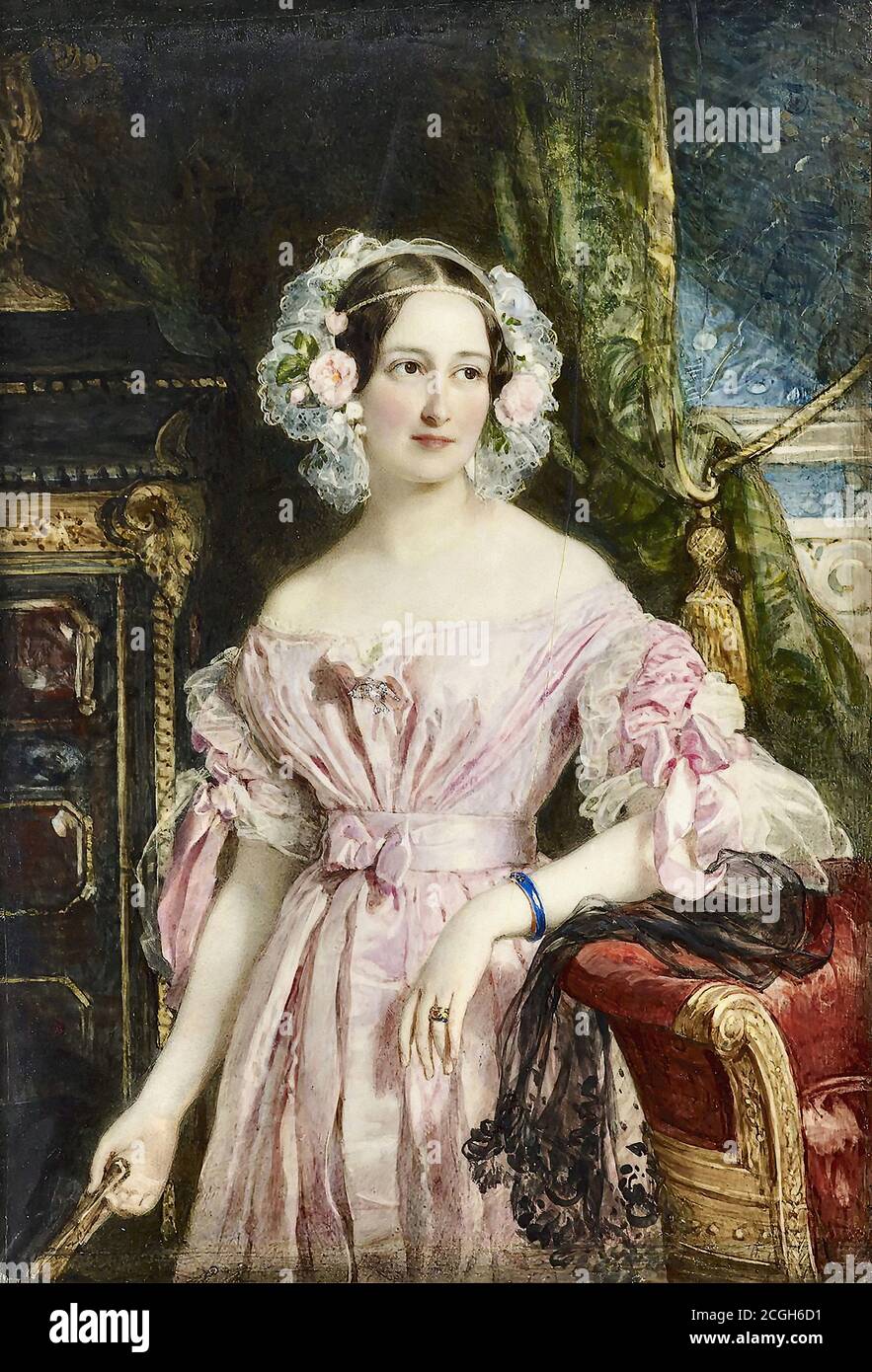 Ross Sir William - Prinzessin Feodora von Hohenlohe-Langenburg 1 - British School - 19. Jahrhundert Stockfoto