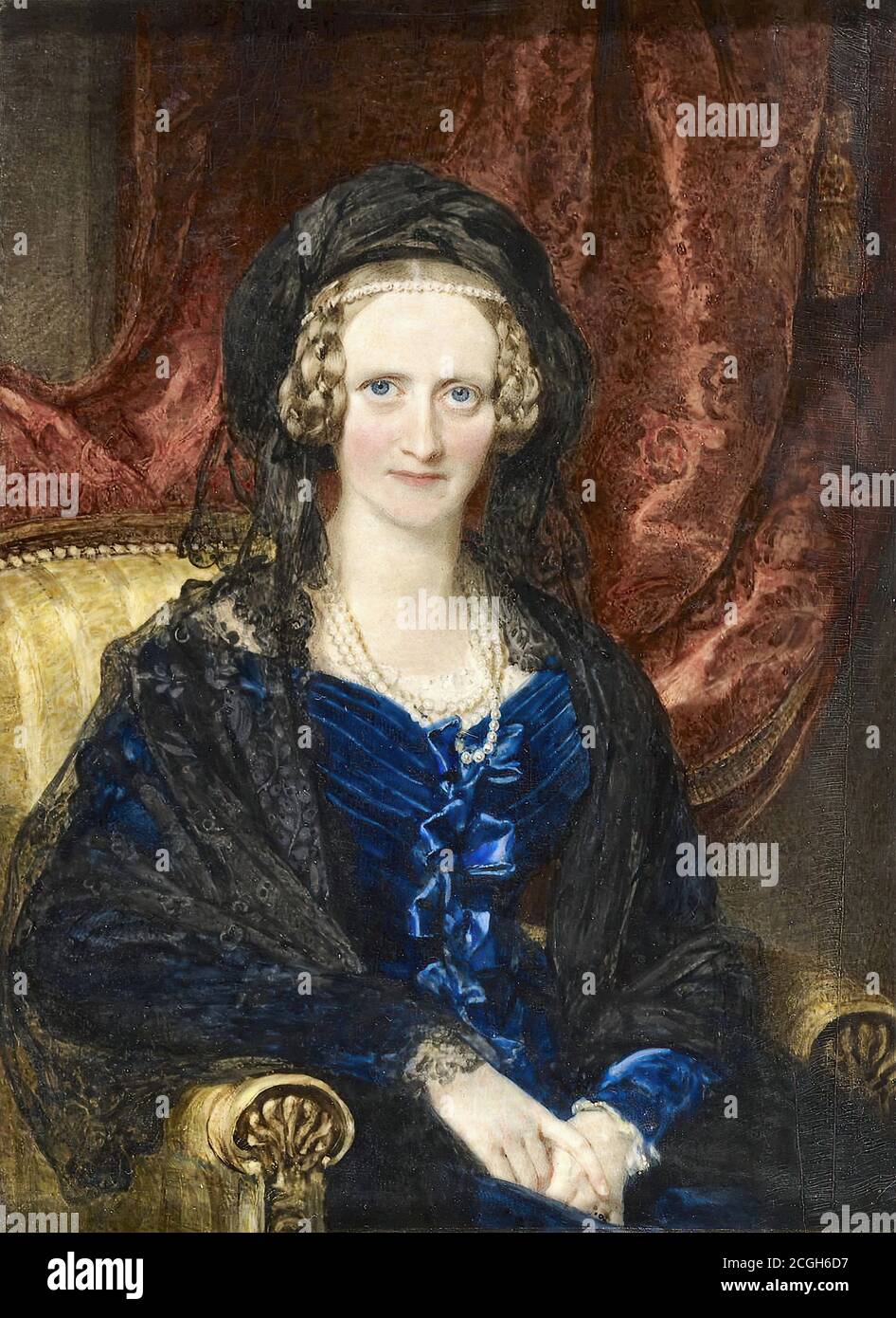 Ross Sir William - Queen Adelaide - British School - 19. Jahrhundert Stockfoto