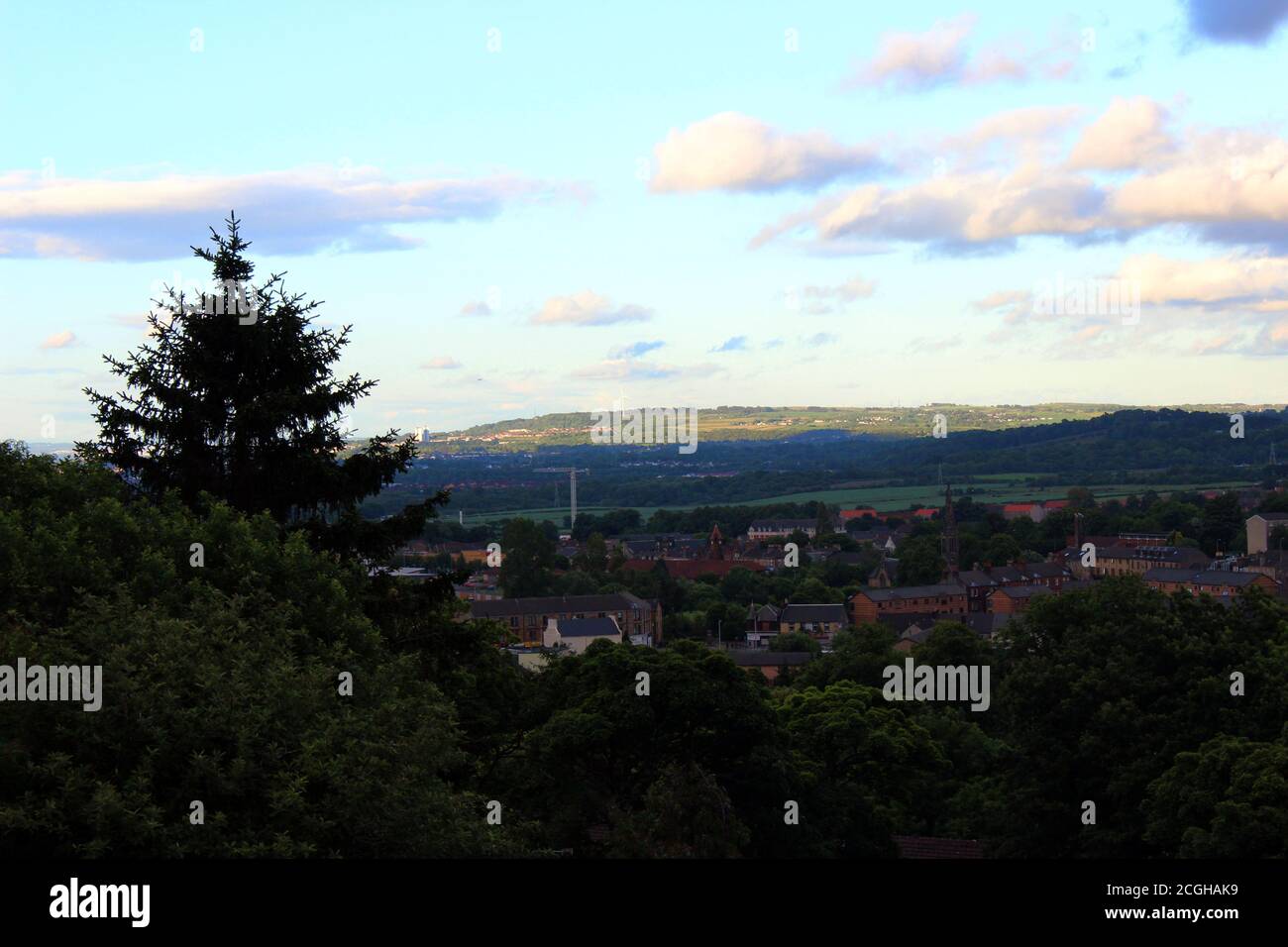 Blick auf Barrhead Schottland Stockfoto