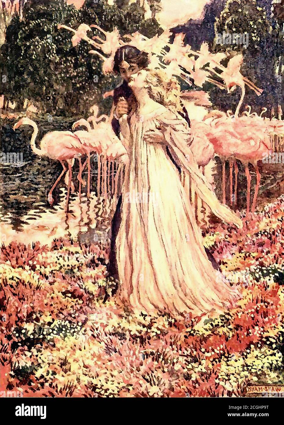 Shaw John Liston Byam - Poe - Eleonora - A Magic Prison-House of Grandeur and of Glory - British School - 19. Jahrhundert Stockfoto