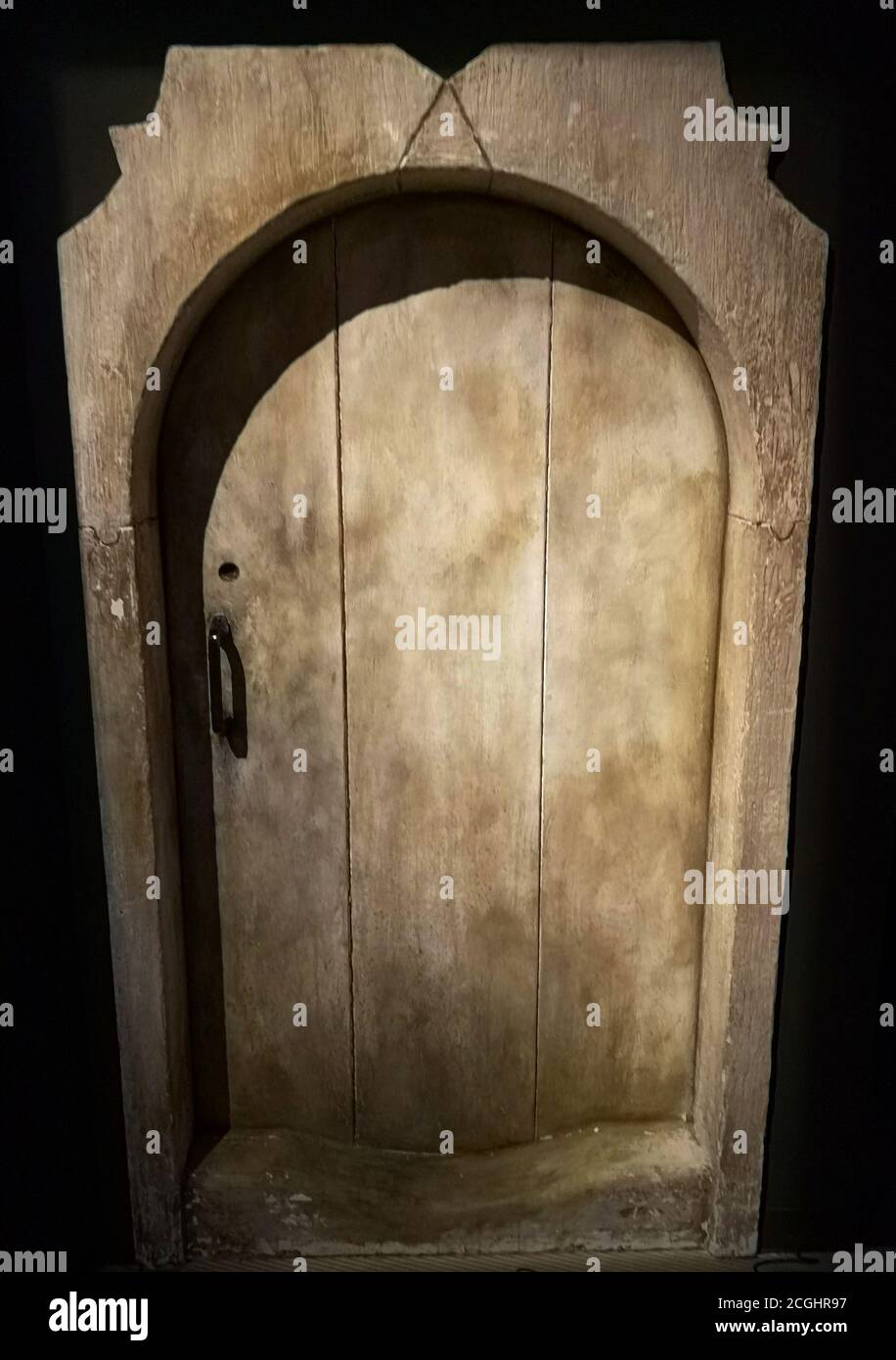 Hölzerne Tür Stockfoto