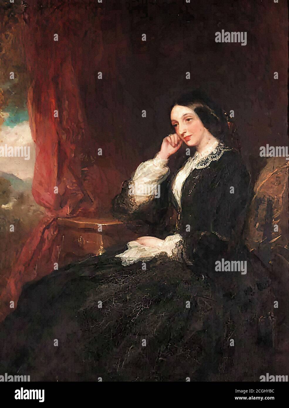 Smith George - A Lady - British School - 19th Jahrhundert Stockfoto