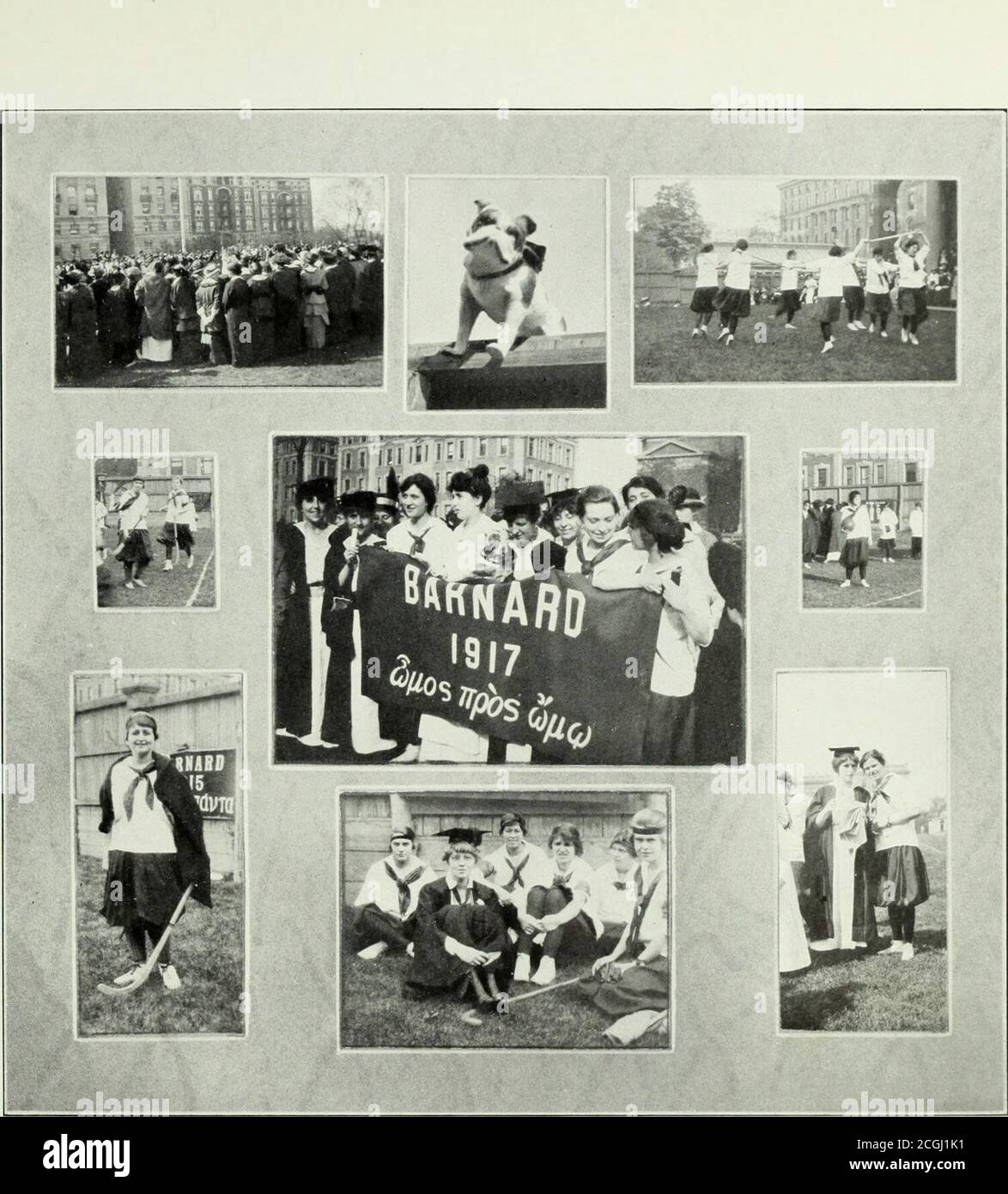 . Mortarboard . elyn Van Duyn, 16 Dorothy Keek, 18. Juni Dixon, 17 Bertha Mann, 19 100-Yard Hürden 1. Eugenie Hausle, 17 – 17.2 s. 2. Marietta Lott, 17 3. Evelyn Haring, 16 Diskus Wurf 1. Dorothy Bauer, 17 – 70 ft. 4. Zoll 2. R. Waehenheimer,183. Anna Hermann, 17 Baseballwurf I. Dorothy Bauer, 17-149 ft. 7 Zoll 2. G. Stanbrough, 193. Ruth Waehenheimer, 18 Hochsprung 1. Georgia Stanbrough, 19-4. Ft. 3 Zoll 2. A. Sanborn,183. Lila Hall Crawford, 19 Relay RaceWon von 1917 bis 29.4 s. 75-Yard Dash 1. Eugenie Hausle, 17 – 10.8 s. 2. Evelyn Haring, 16 3. Dorothy Keek, 18 Basketball-Wurf 1. G. Stanbrough, 19-70 Stockfoto