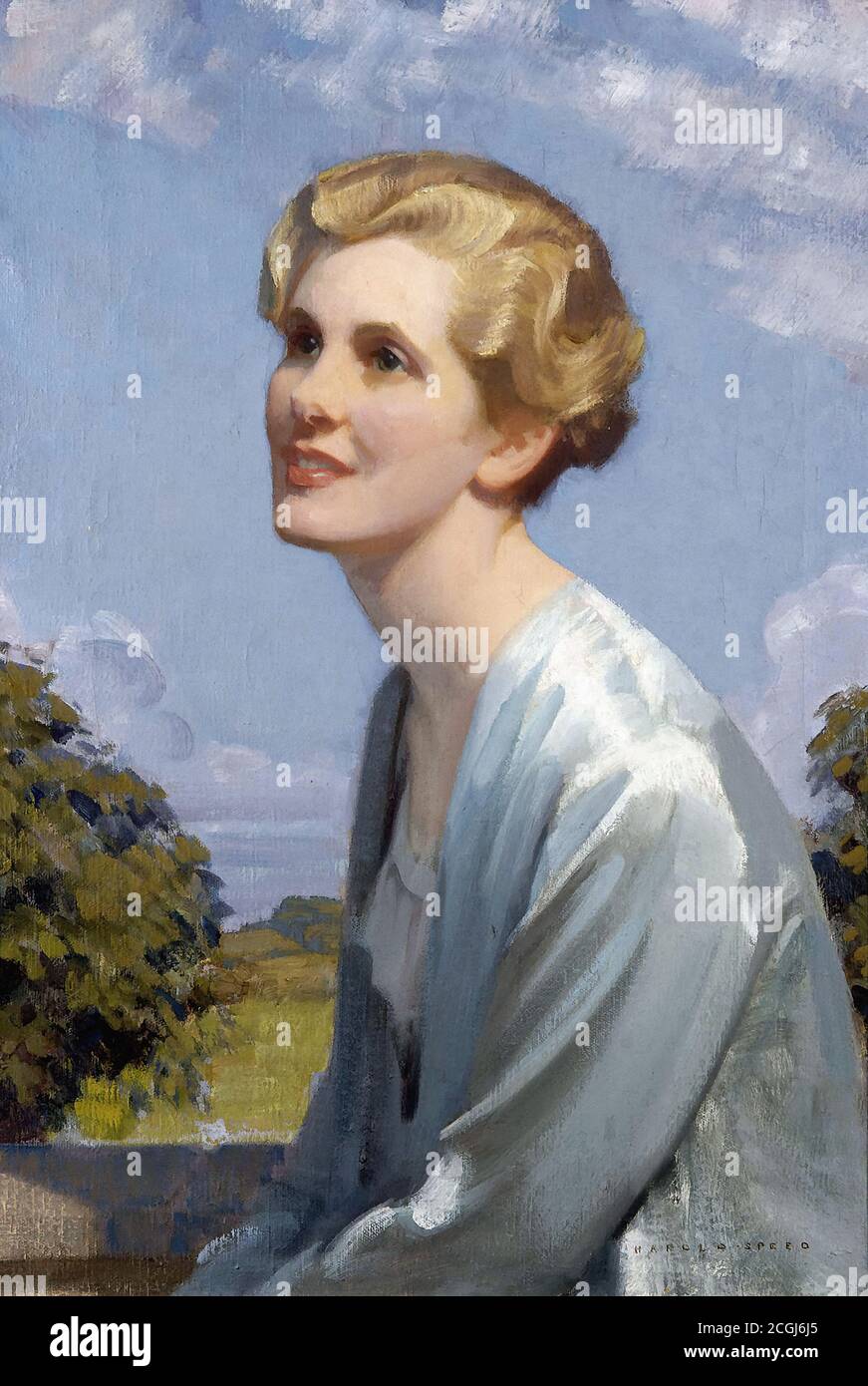 Speed Harold - Portrait of a Lady - British School - 19. Jahrhundert Stockfoto