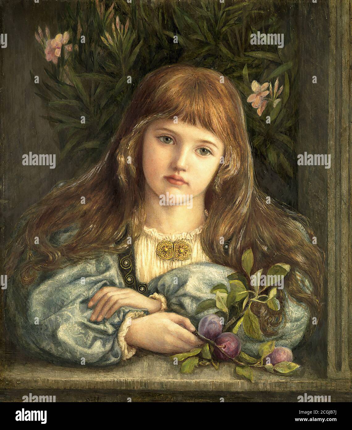Stillman Marie Spartali - La Pensierosa - British School - 19. Jahrhundert Stockfoto