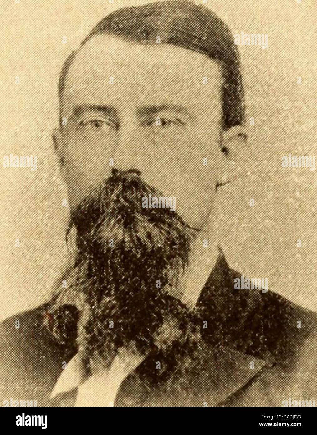 . Sponsor Souvenir Album : History & Reunion (1895) . uri. Er nahm seine alte Kompanie mit, ging zum Missouri Fluß und kam zurück zu Arkan-sas mit einem vollen Regiment, tötete und gefangennahm genug, um zu bewaffnen und equipis Befehl. Von diesem an seine Karriere war bemerkenswert, und er war toArkansas und Missouri, was Stuart war zu Virginia, Forrest zu zehn-nessee und Morgan zu Kentucky. Er wurde schwer verletzt in Helena, befehligte eine Abteilung in der Preis-Razzia in Missouri, und rettete, dass Armyon seinen Rückzug nach Texas. Bei der Kapitulation in Shreveport der Trans-Mis-sissippi Abteilung, er, mit achthundert Stockfoto